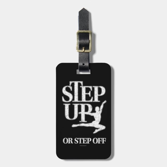 Étiquette À Bagage Montez Ou Marchez (Danse) (Devant Vertical)