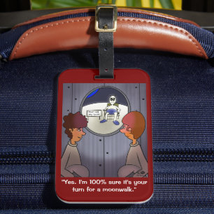 Étiquette À Bagage Moonwalk