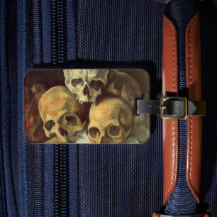 Étiquette À Bagage Morbide crâne Déplaisant Halloween Vintage
