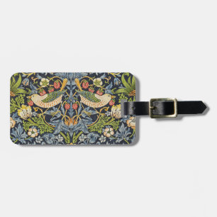 Étiquette À Bagage Morris Voleur de Fraises Bleu Nuit Art Fin Vintage