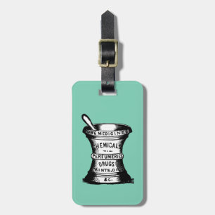 Étiquette À Bagage Mortier et pilon