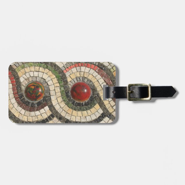 Étiquette À Bagage Mosaïques (Devant horizontal)