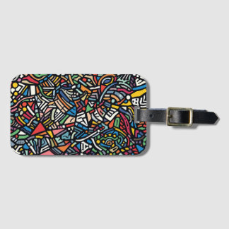 Étiquette À Bagage Motif abstrait moderne