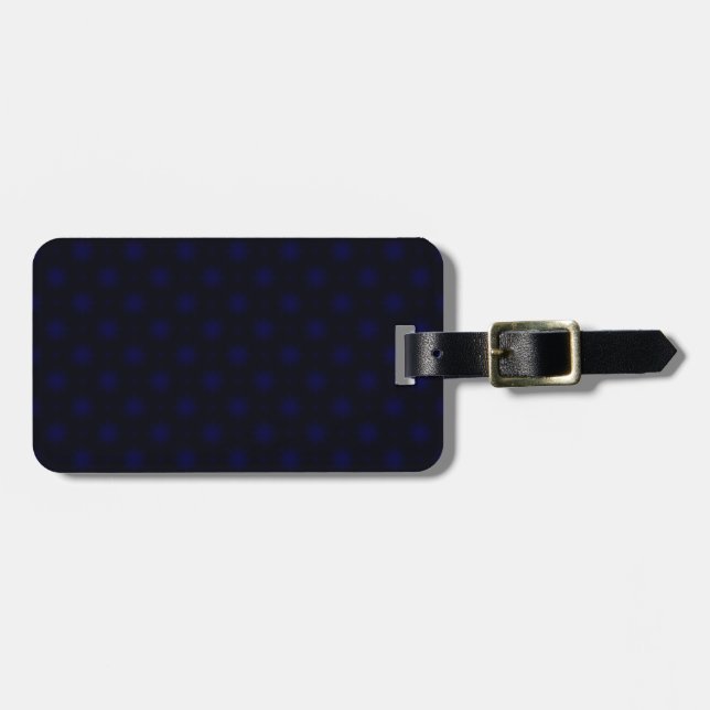 Étiquette À Bagage Motif Abstrait Royal Blue Starburst (Devant horizontal)