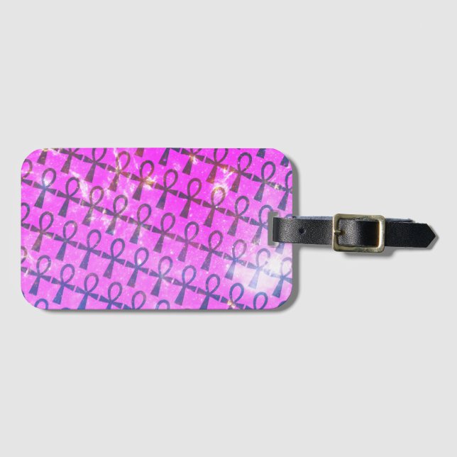 Étiquette À Bagage Motif Ankh (Devant Horizontal)