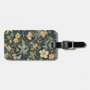 Étiquette À Bagage Motif Art nouveau floral vintage de William Morris