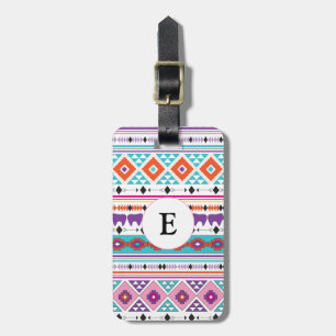 Étiquette À Bagage Motif Aztec Sud-Ouest