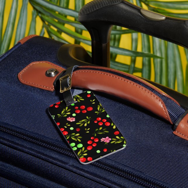 Étiquette À Bagage Motif Berries (Insitu Rectoal 1)