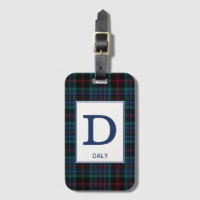 Motif bleu plaid Daly Tartan