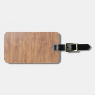 Étiquette À Bagage Motif bois foncé