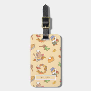 Étiquette À Bagage Motif Bubu and Moonch, Fall and Pie