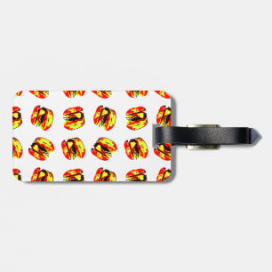 Étiquette À Bagage Motif Burger