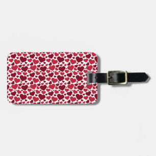 Étiquette À Bagage Motif/coeurs rouges