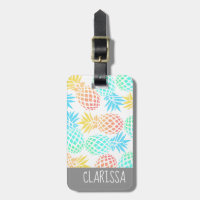 motif coloré tropical d'ananas d'été élégant