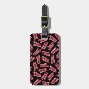 Étiquette À Bagage Motif de bandes de lard