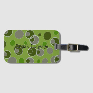 Étiquette À Bagage Motif de bulle rétro