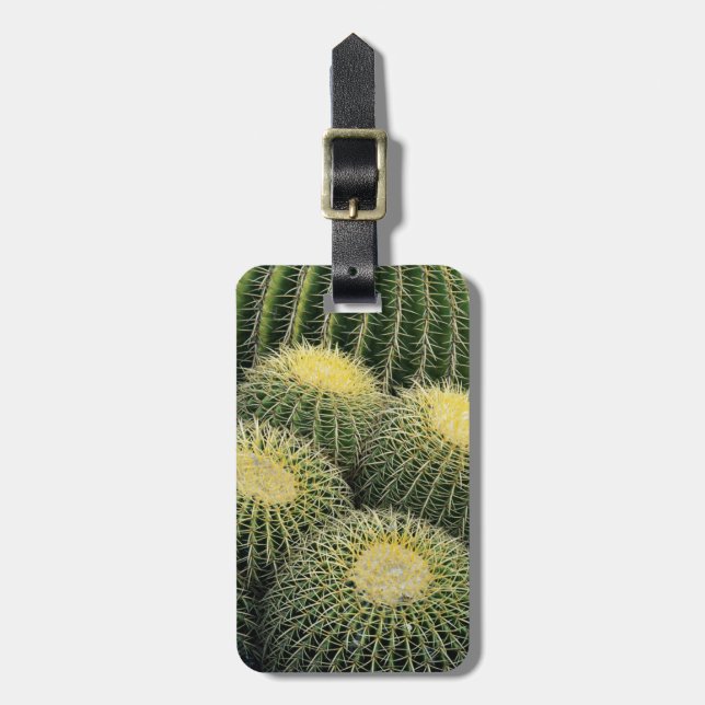 Étiquette À Bagage Motif de cactus (Devant Vertical)