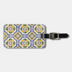 Étiquette À Bagage Motif de carreaux lumineux, Portugal