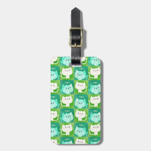 Étiquette À Bagage Motif de chats mignons