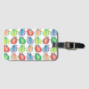 Étiquette À Bagage Motif de cobaye d'art de bruit