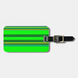 Étiquette À Bagage Motif de concepteur Customisé de bande verte color
