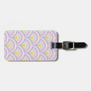 Étiquette À Bagage Motif de coquille de couleur pastel
