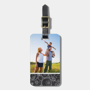 Étiquette À Bagage motif de jantes photo personnalisées