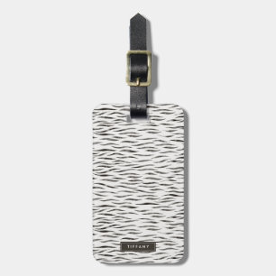 Étiquette À Bagage Motif de la peau animale sauvage du tigre