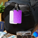 Étiquette À Bagage Motif de maillage géométrique dégradé de lavande v<br><div class="desc">Sacoche à bagages à motif à maille géométrique à ombre cool,  accessoire unique pour voyager. Maille géométrique triangulaire avec dégradé clair violet lavande sombre foncé.</div>