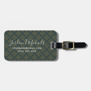 Étiquette À Bagage Motif de noeud celtique élégant