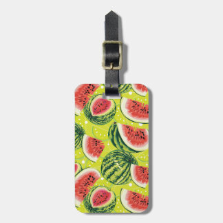 Étiquette À Bagage Motif de pastèque