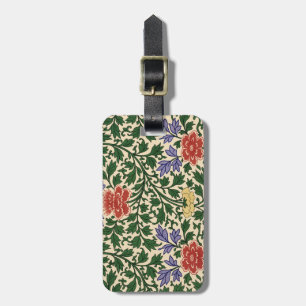 Étiquette À Bagage Motif de pivoine de chinoiserie vintage Owen Jones