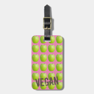 Étiquette À Bagage Motif de pomme végétarienne pour amoureux de fruit