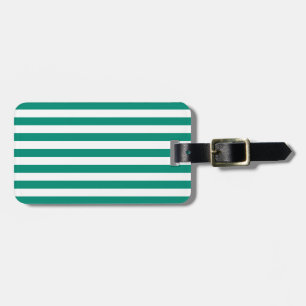 Étiquette À Bagage Motif de rayures de vert vert