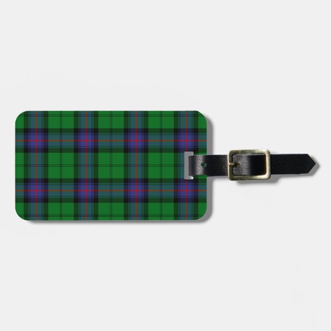 Étiquette À Bagage Motif de tartan d'Armstrong (Devant horizontal)