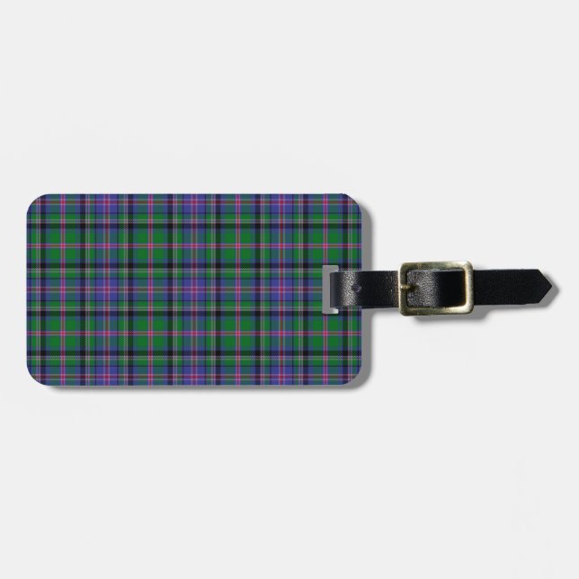 Étiquette À Bagage Motif de tartan de tonnelier (Devant horizontal)