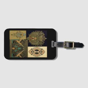 Étiquette À Bagage Motif de textile Art nouveau Christopher dresser