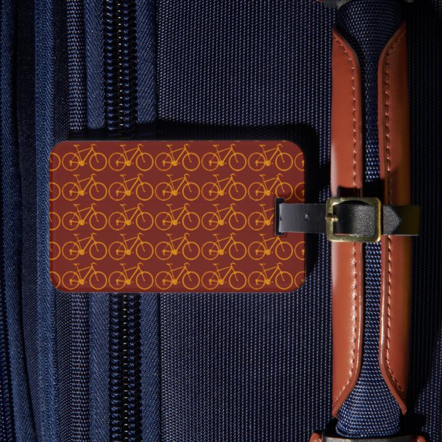 Étiquette À Bagage motif de vélos simples (Insitu Rectoal 4)