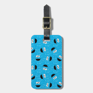 Étiquette À Bagage Motif de visage de fourrure de monstre de cookies