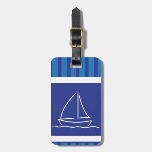 Étiquette À Bagage Motif de yacht