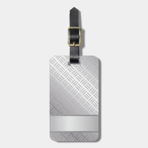 Étiquette À Bagage Motif diamant métallique