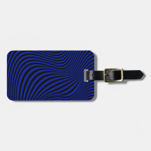 Étiquette À Bagage Motif d'illusion optique vague