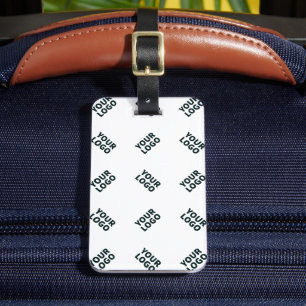 Étiquette À Bagage Motif d'image ou de logo d'entreprise alterné Bl