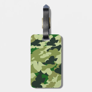Étiquette À Bagage motif d'impression de camouflage