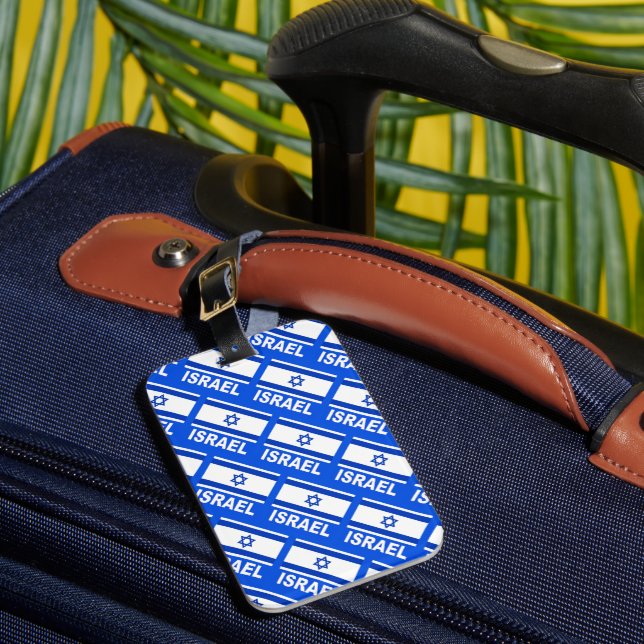 Étiquette À Bagage Motif du drapeau israélien (Insitu Rectoal 1)