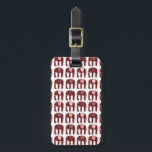 Étiquette À Bagage Motif Eléphants rouges roses mignons CUSTOMISÉ<br><div class="desc">Préparez-vous pour vos vacances avec cette étiquette de bagage joyeuse - vous pouvez ajouter vos coordonnées à l'autre côté ou sélectionner un design à un côté. Design dessiné à la main par moi pour vous ! Modifiez la couleur ou la police du lettrage comme vous le souhaitez. Consultez mon magasin...</div>