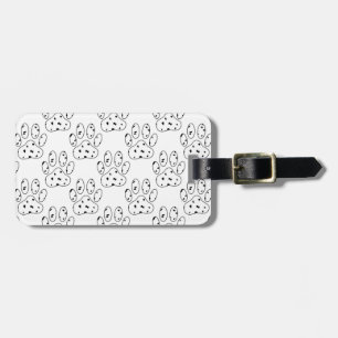 Étiquette À Bagage Motif Empreinte de patte dalmate