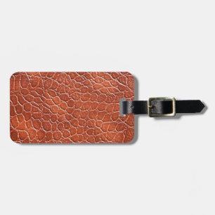 Étiquette À Bagage Motif en cuir