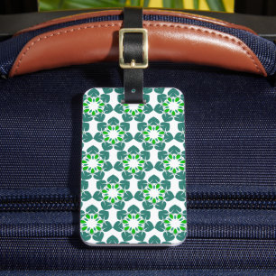 Étiquette À Bagage Motif Feuille, Motif De Feuilles, Feuilles Verts