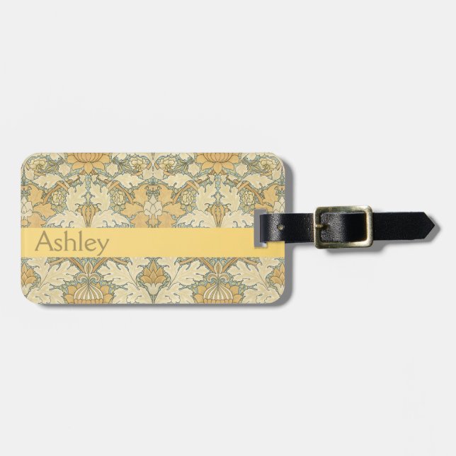 Étiquette À Bagage Motif floral de William Morris - Balises de bagage (Devant horizontal)